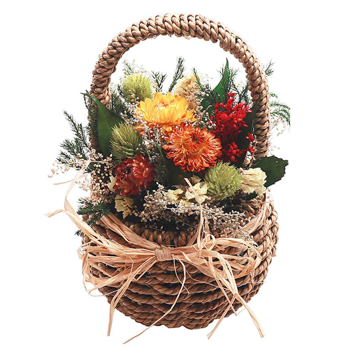 ドライフラワー ベルフルールバスケット （ 花 フラワーアレンジメント