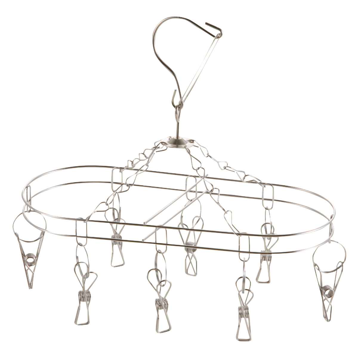 ハンガー ステンレス メタリア スマートハンガー 8ピンチ （ 洗濯 ハンガー ピンチハンガー 洗濯ピンチ ピンチ コンパクト ）