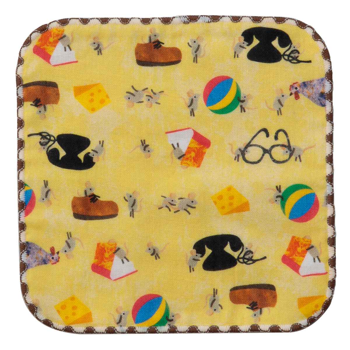 ミニタオル ガーゼハンカチ レオレオニ 15×15cm （ ハンドタオル