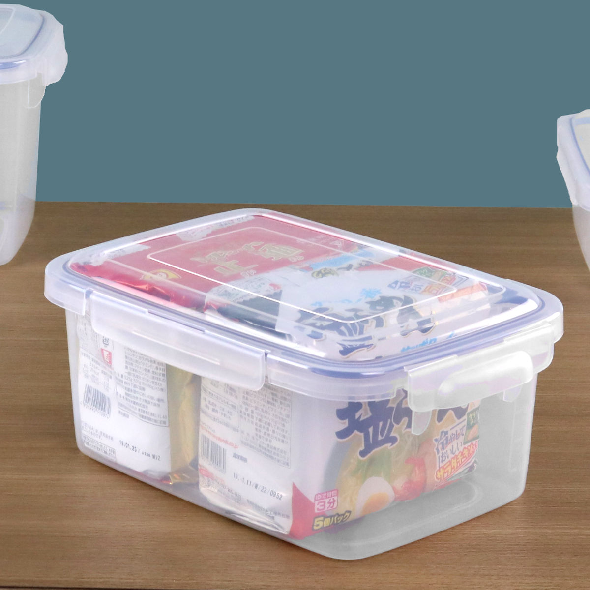 保存容器 6L SLジャンボケース 抗菌 （ 密閉 4面ロック プラスチック