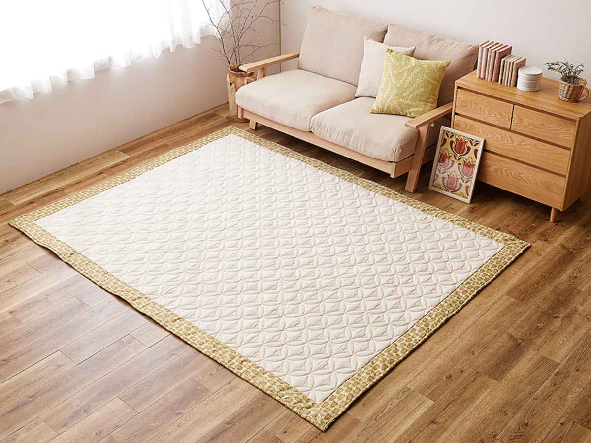 HAGiHARA（萩原） ラグ 昭和レトロデザイン キルトラグ アトレ 185