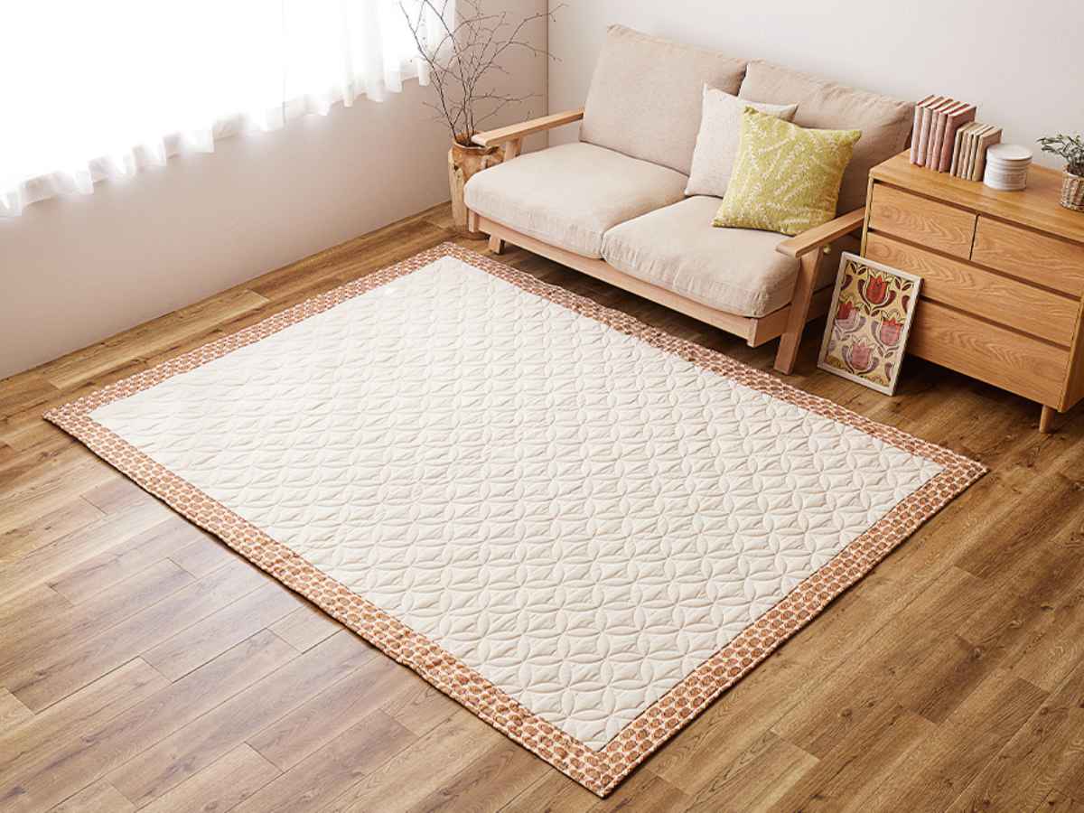 HAGiHARA（萩原） ラグ 昭和レトロデザイン キルトラグ アトレ 185