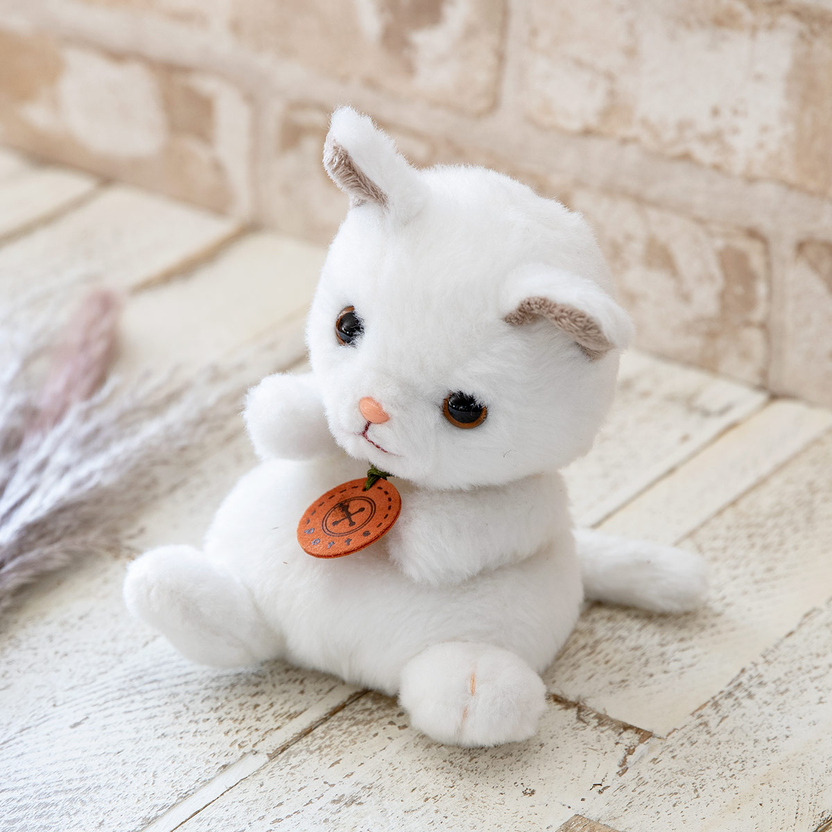 ぬいぐるみ potte 白猫 猫 （ ヌイグルミ ねこ ネコ 動物 雑貨 インテリア アニマル グッズ ベビー 赤ちゃん プレゼント ギフト かわいい ）