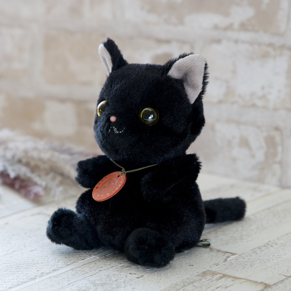 ぬいぐるみ potte 黒猫 猫 （ ヌイグルミ ねこ ネコ 動物 雑貨 インテリア アニマル グッズ ベビー 赤ちゃん プレゼント ギフト かわいい ）