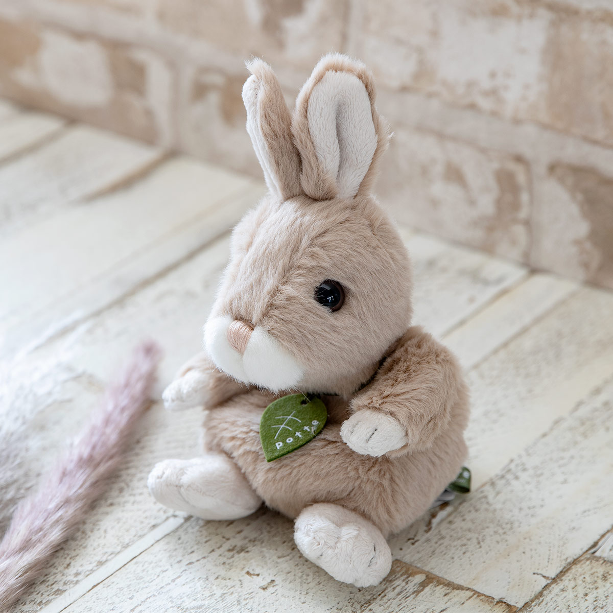 ぬいぐるみ potte うさぎ （ ヌイグルミ ウサギ 動物 雑貨 インテリア アニマル グッズ ベビー 赤ちゃん プレゼント ギフト かわいい ）