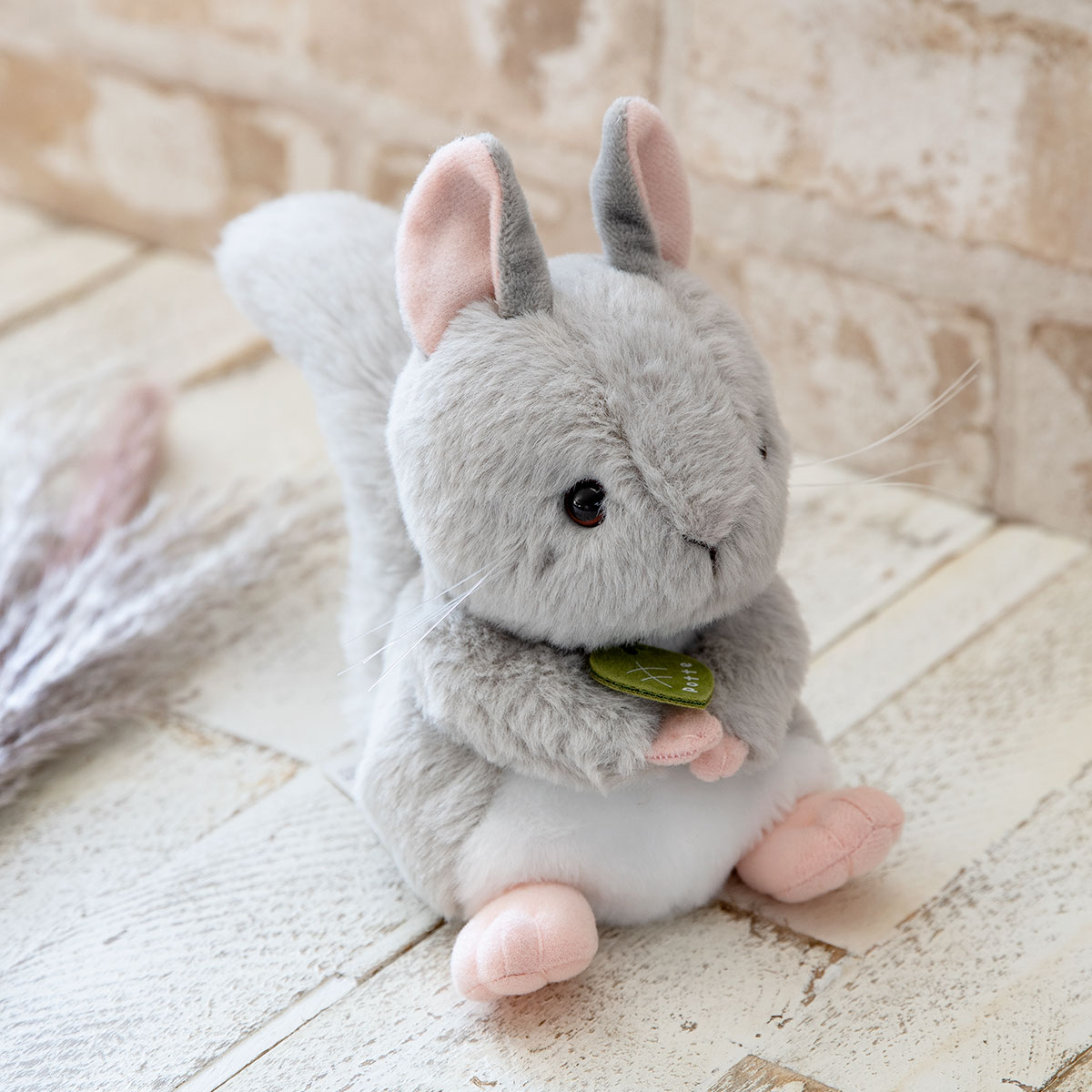 ぬいぐるみ potte チンチラ （ ヌイグルミ 動物 小動物 雑貨 インテリア アニマル グッズ ベビー 赤ちゃん プレゼント ギフト かわいい ）