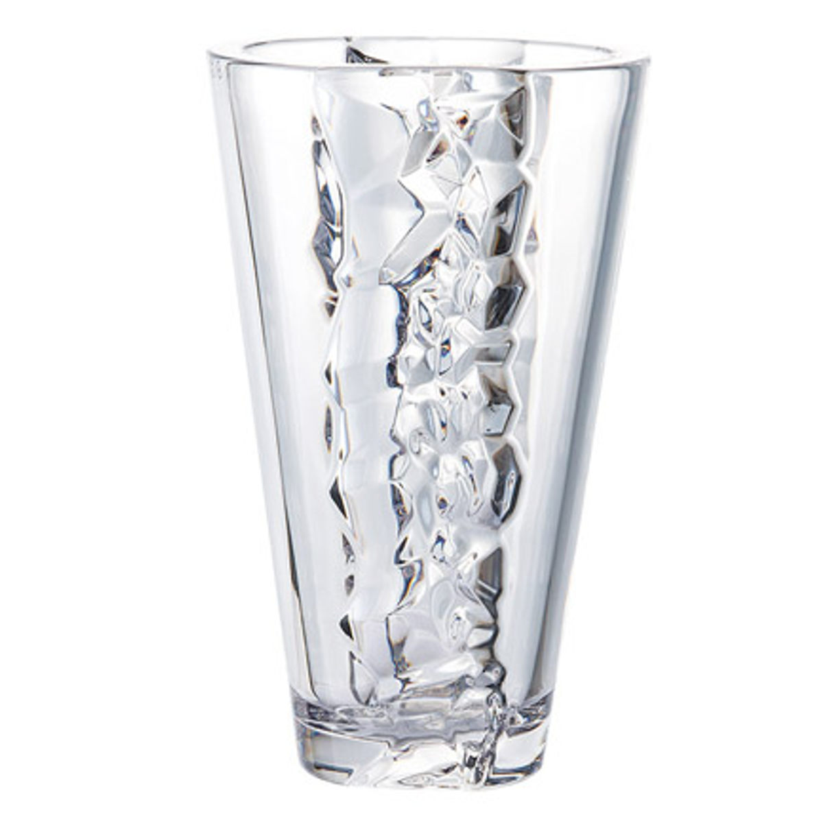 花瓶 割れないガラス PVクリスタ円錐シルフラ 幅16.5×奥行14.5×高さ27.5cm