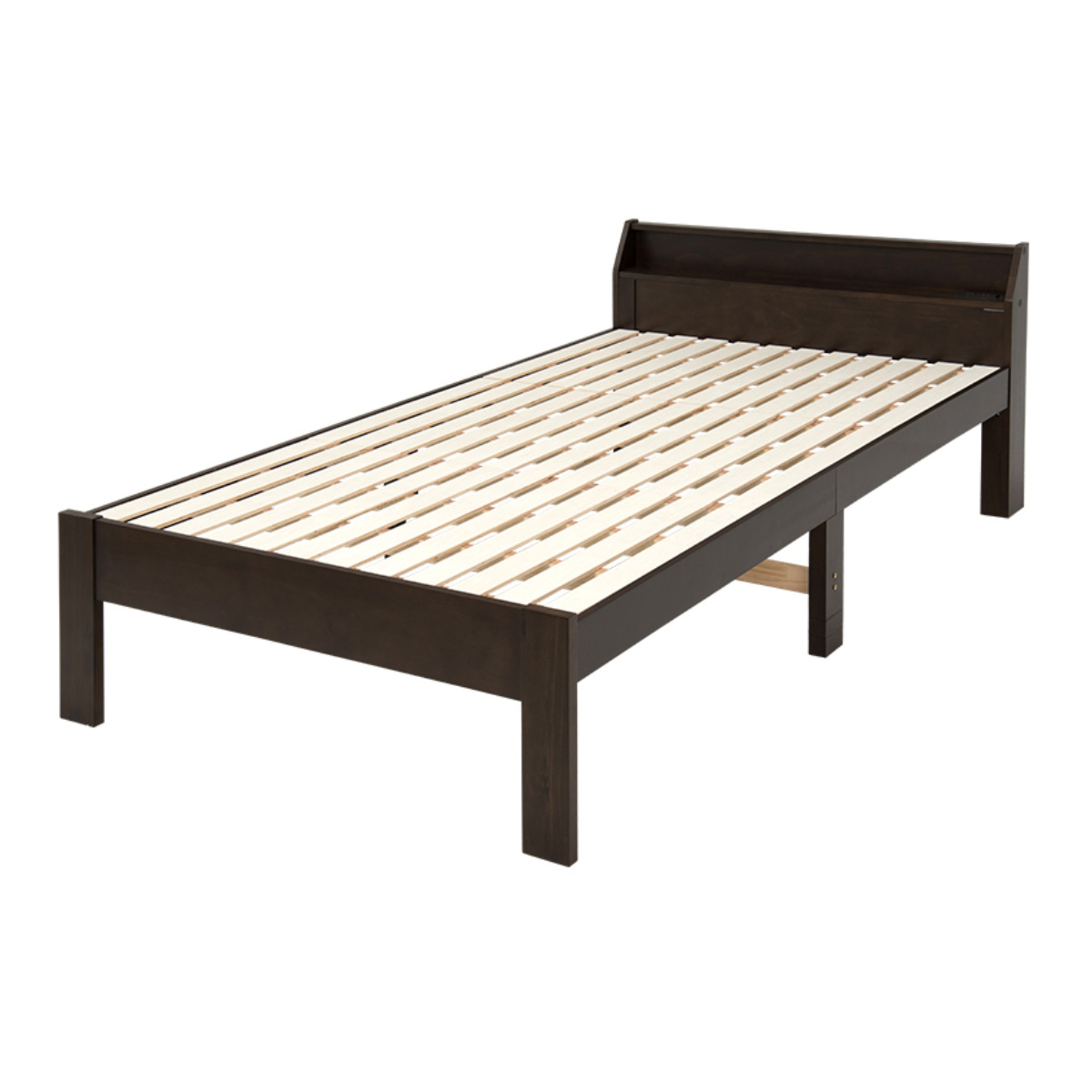 ベッド セミダブル 高さ調節 3段階すのこ 木製 （ すのこベッド ベット 天然木 フレーム パイン材 宮付き ）｜interior-palette｜02