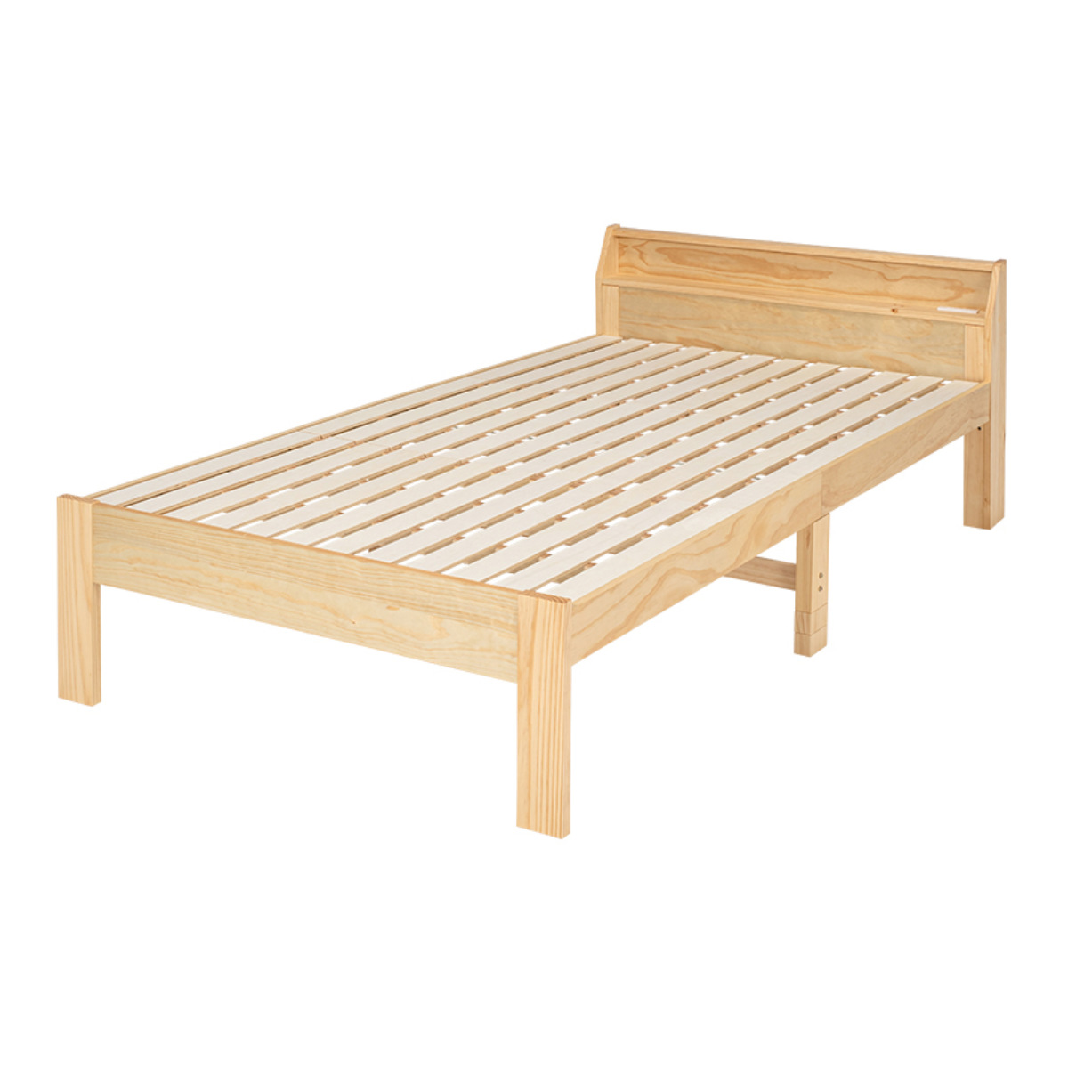 ベッド セミダブル 高さ調節 3段階すのこ 木製 （ すのこベッド ベット 天然木 フレーム パイン材 宮付き ）｜interior-palette｜04