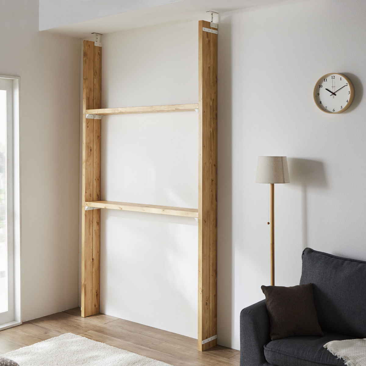 LABRICO 連結パーツ 横2本用 ラブリコ アイアン （ パーツ 部品 連結