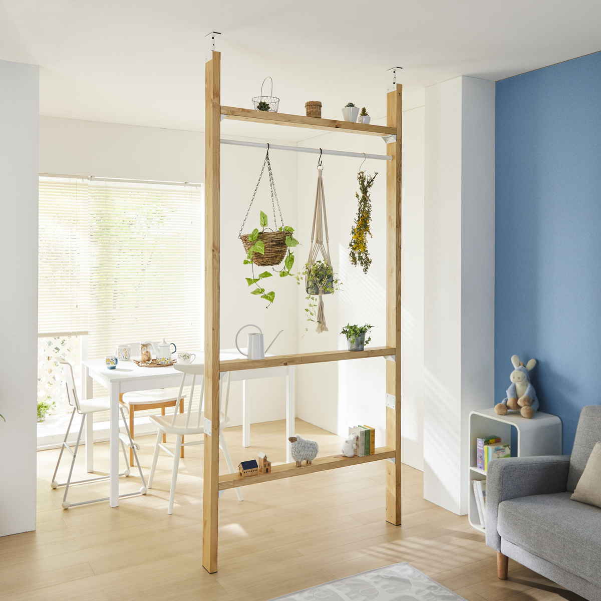 LABRICO 伸縮ロッド L ラブリコ アイアン 幅110〜190cm （ パーツ
