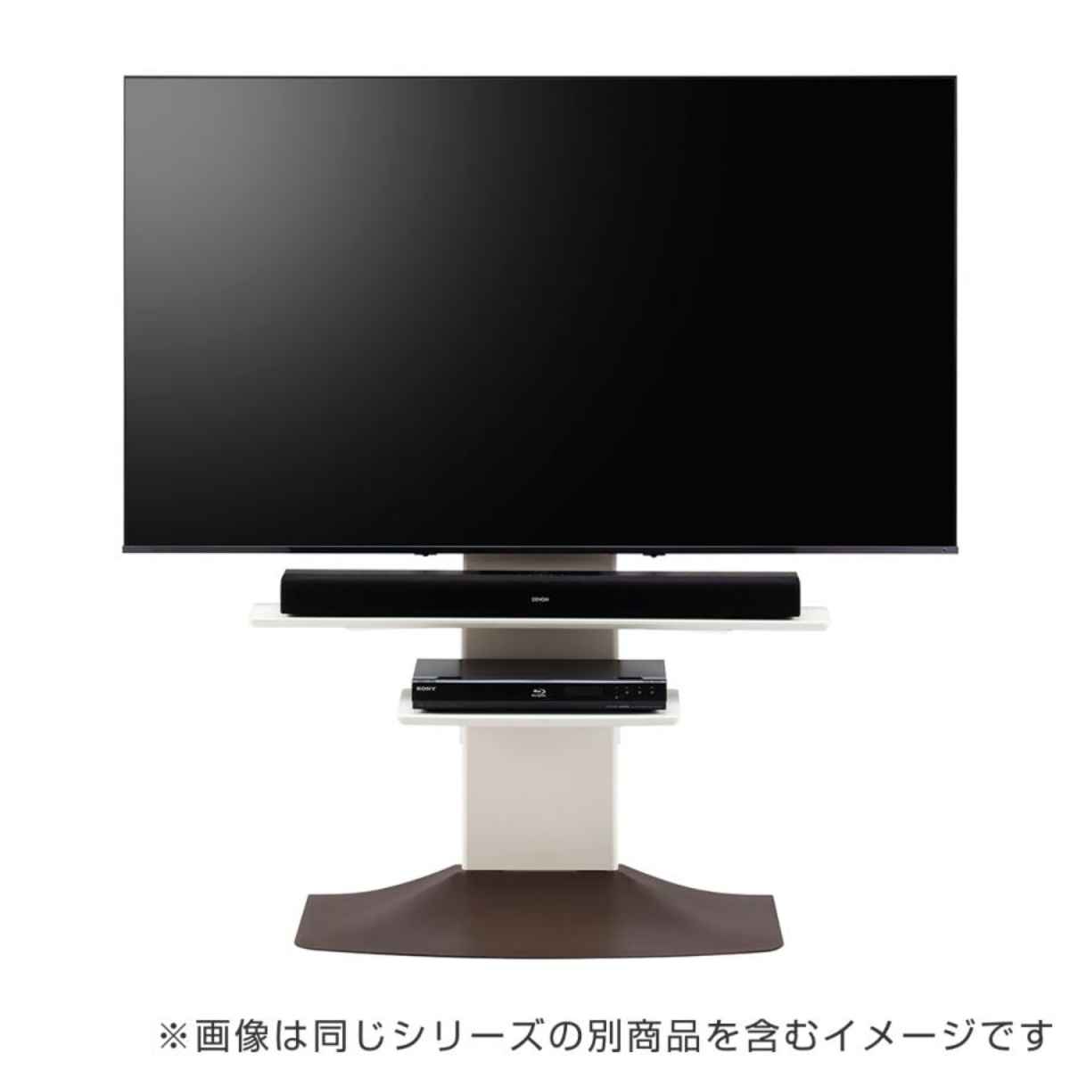 朝日木材加工 壁寄せ テレビ台 77V対応 WSF 約幅82cm （ TV台 テレビ