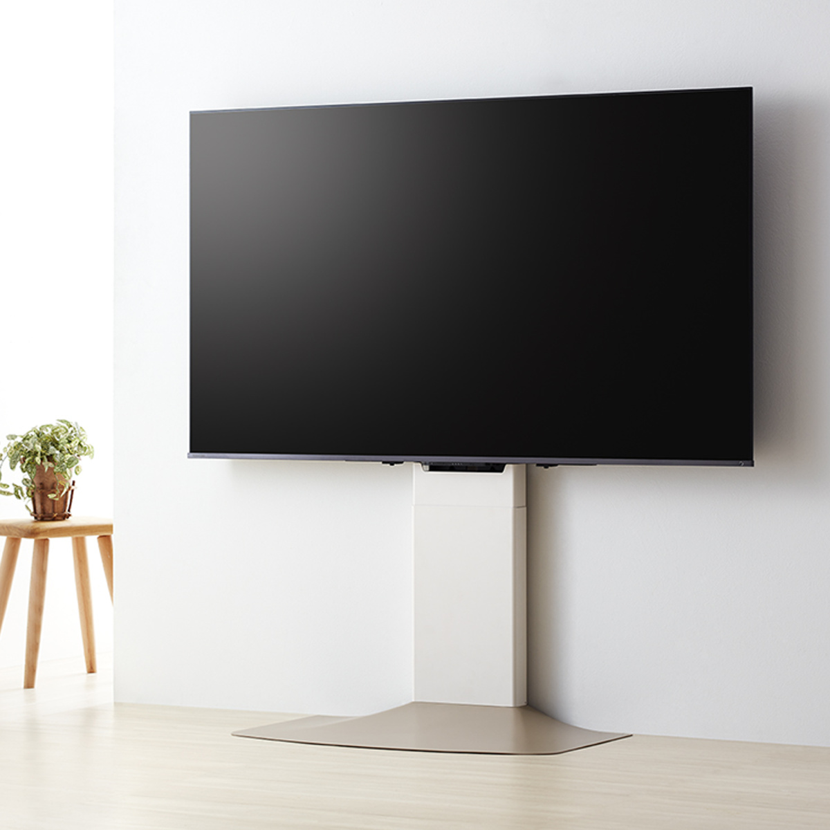 朝日木材加工 壁寄せ テレビ台 77V対応 WSF 約幅82cm （ TV台 テレビ