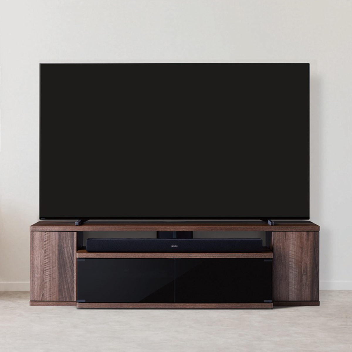 朝日木材加工 テレビ台 ローボード サウンドバーラック 65V型対応 幅