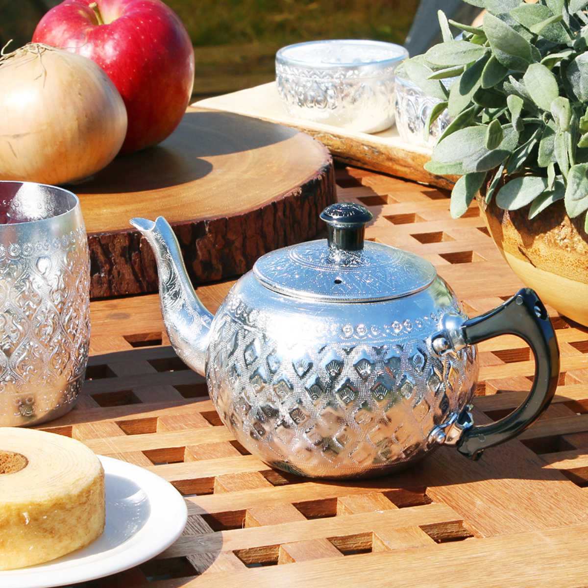 ティーポット 580ml ケトル アルミ （ ポット 紅茶ポット 急須 ティー