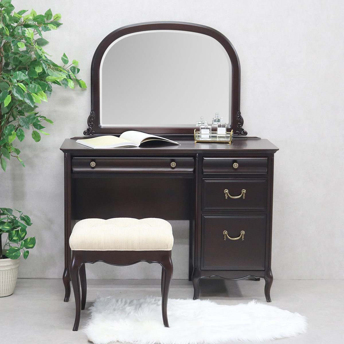 サロン用木製ドレッサー・ミラー 東海家具工業 ミラー ミラーナデスク専用 幅81cm 木製 （ ミラーナ