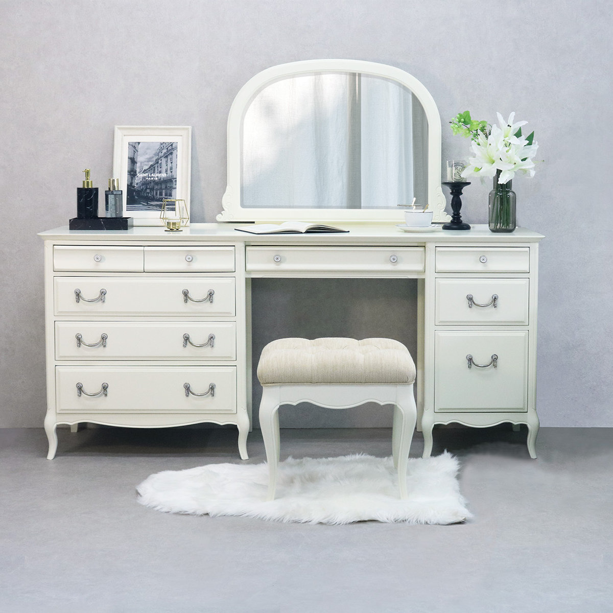 東海家具工業 ミラー ミラーナデスク専用 幅81cm 木製 （ ミラーナ