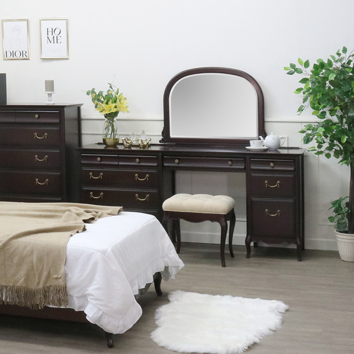 東海家具工業 ミラー ミラーナデスク専用 幅81cm 木製 （ ミラーナ