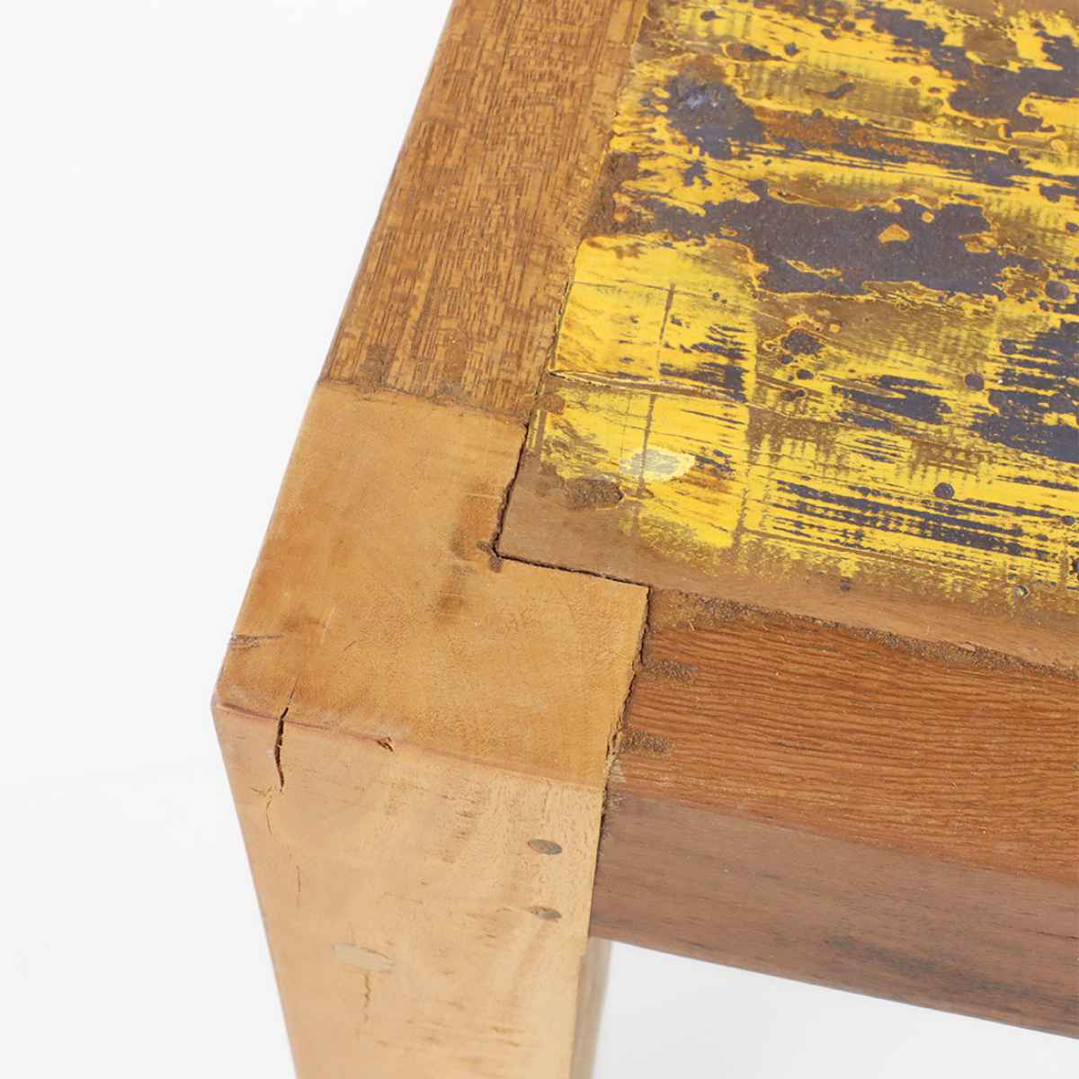 ローテーブル ボート古材 幅60cm 木製 正方形 （ テーブル センター