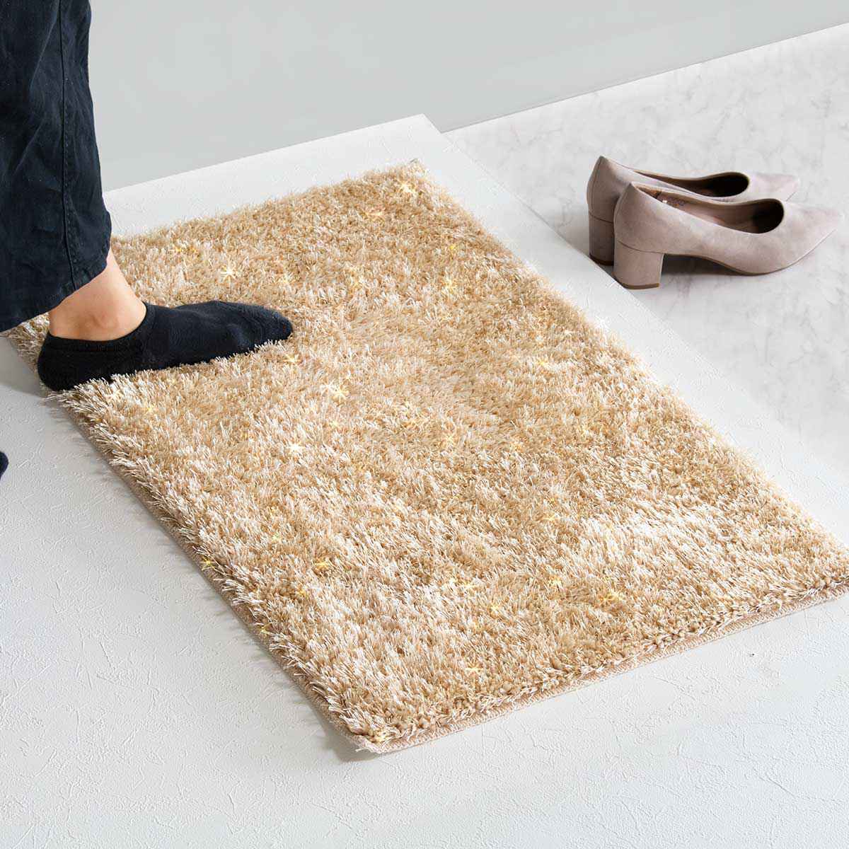 玄関マット 室内用 50×80cm シャギーマット （ 玄関 マット 室内 屋内