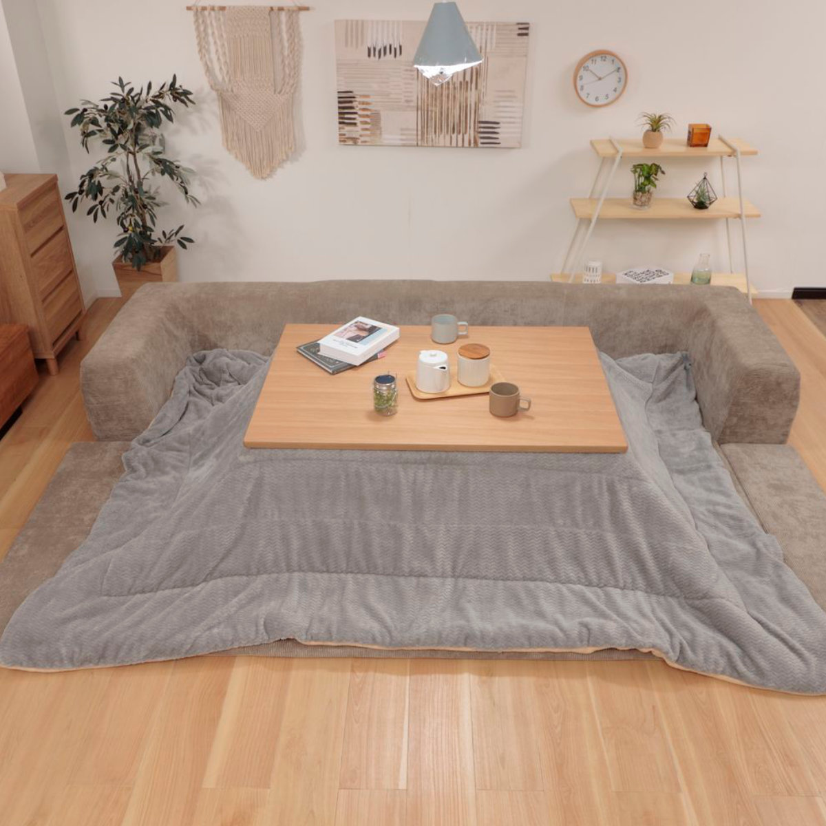 セルタン ローソファ 洗えるラグ付き 幅250cm コーデュロイ （ 2WAY