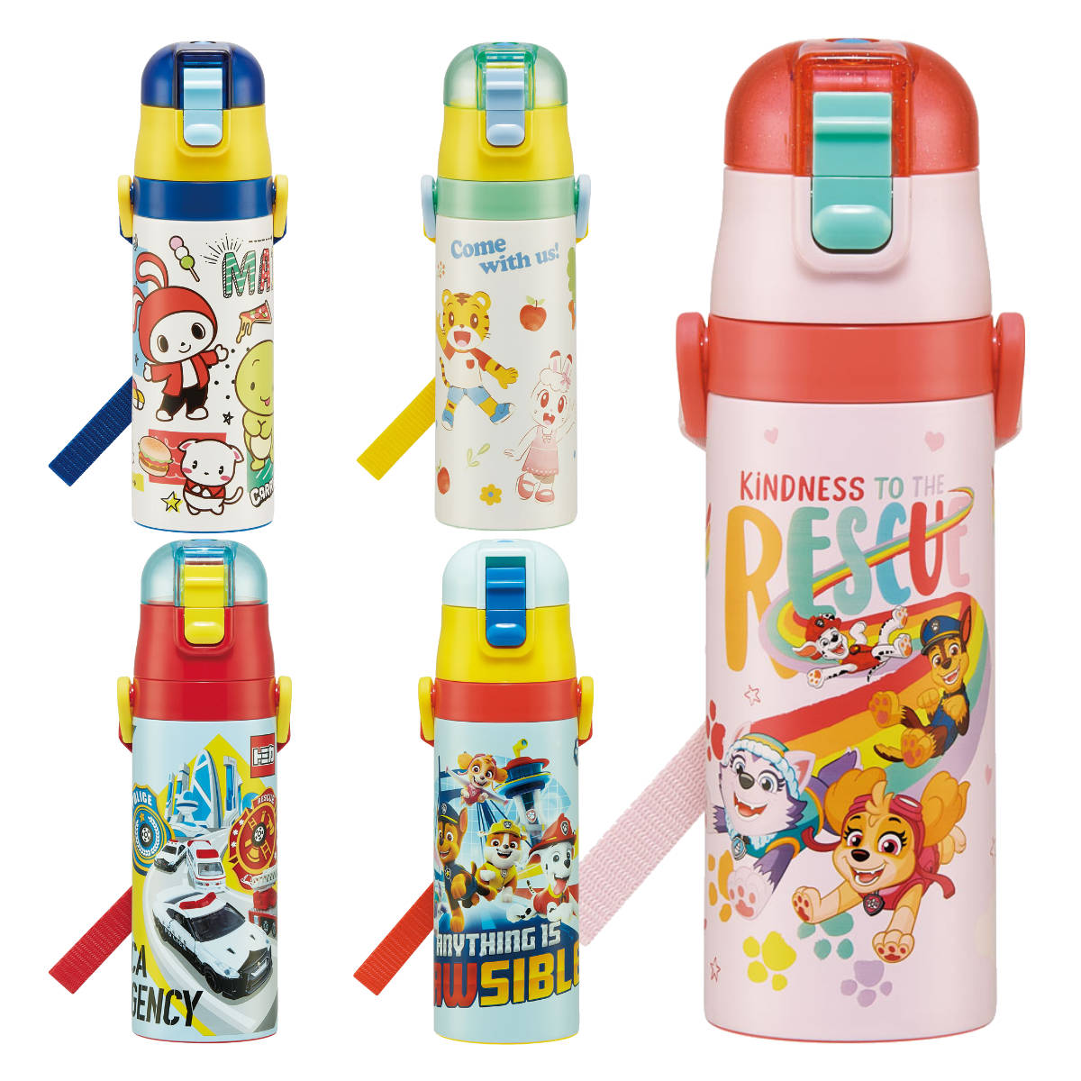 スケーター 水筒 キッズ 470ml ステンレス 直飲み ワンタッチ