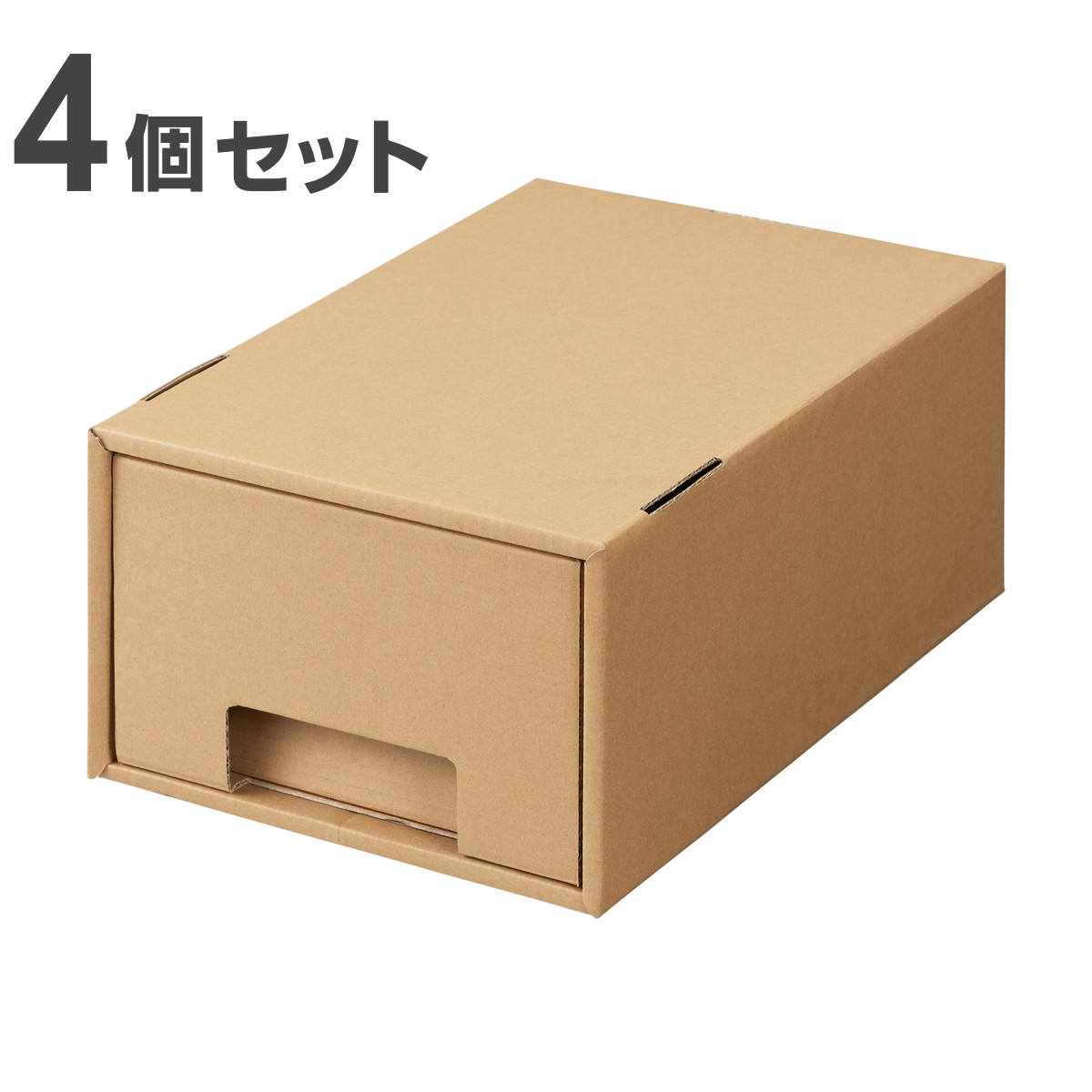 天馬 フィッツクラフト 引出式 小物ケース A4 4個セット （ Fits 収納