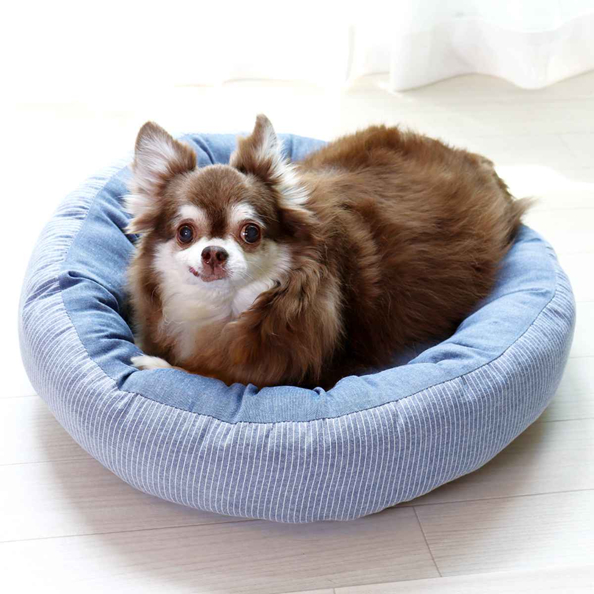 ペットベット ふわふわベッド ペット用 ストライプ柄 ( ペット用ベッド 犬用品 猫用品 ベッド ペット ふわふわペットハウス 洗える ペット用品 ペットベッド )