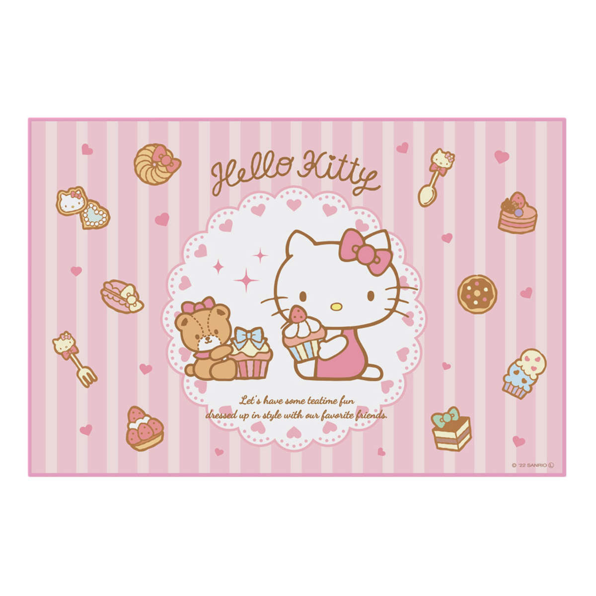 レジャーシート 1人用 Sサイズ ハローキティ お菓子 キャラクター （ キティ 遠足 一人用 60×90cm 子供 シート ピクニックシート キャラ ）