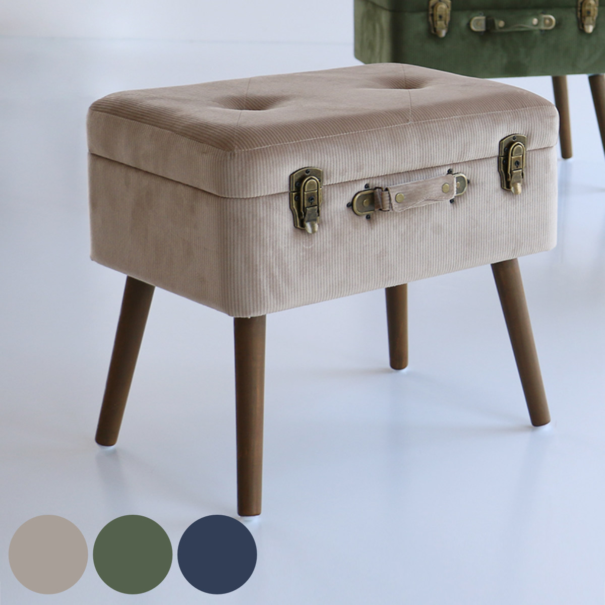 スツール 幅50cm Pick Stool 収納 トランク （ ベンチ トランクベンチ