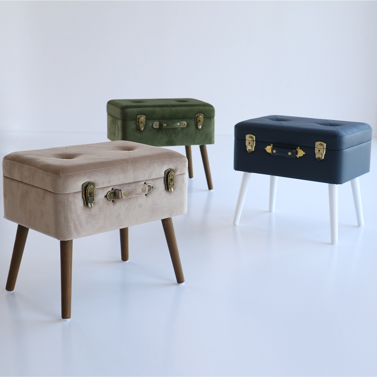 スツール 幅50cm Pick Stool 収納 トランク （ ベンチ トランクベンチ