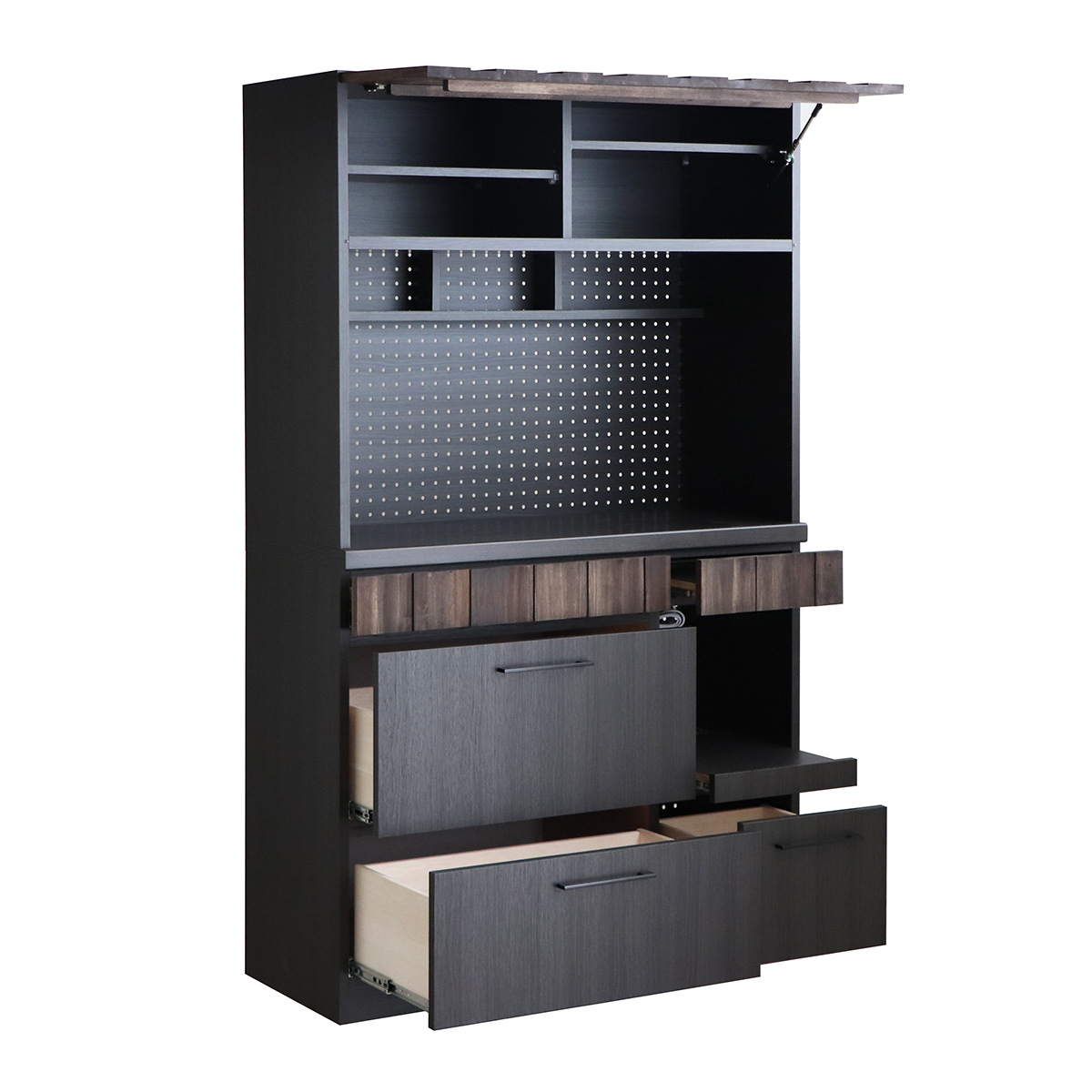 東馬（Tohma） キッチンボード 食器棚 板扉上台 引出し下台タイプ RESE