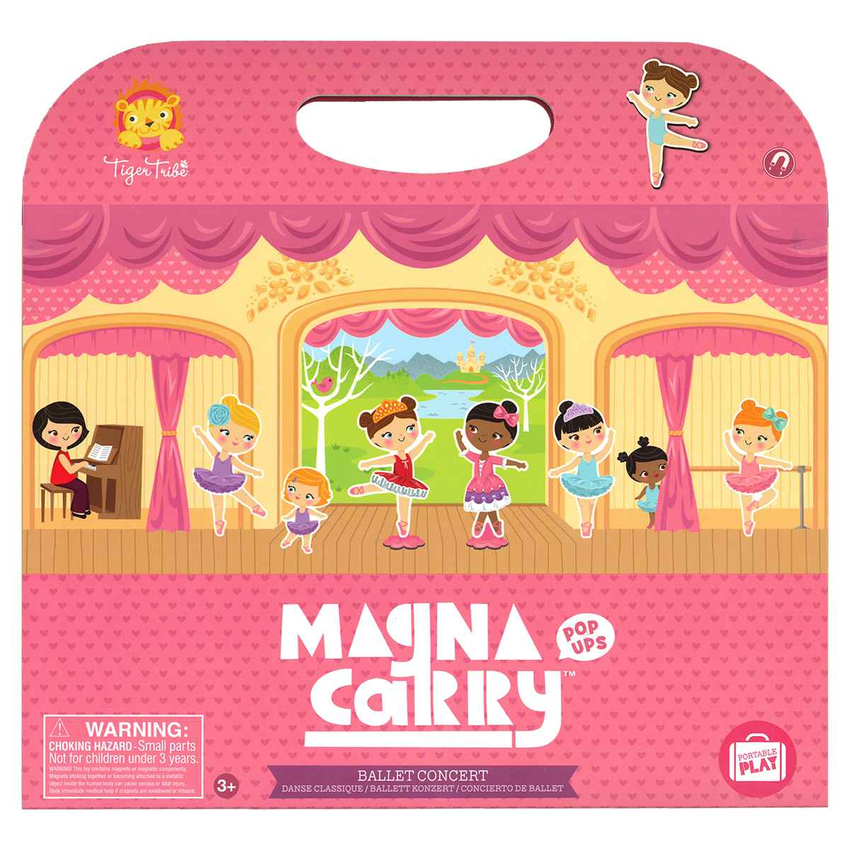 おもちゃ マグネットバッグ 着せ替えバレリーナ （ 着せ替え 着せ替え遊び 知育玩具 磁石 マグネット 子供 幼児 キッズ 3歳 女の子 かわいい ）