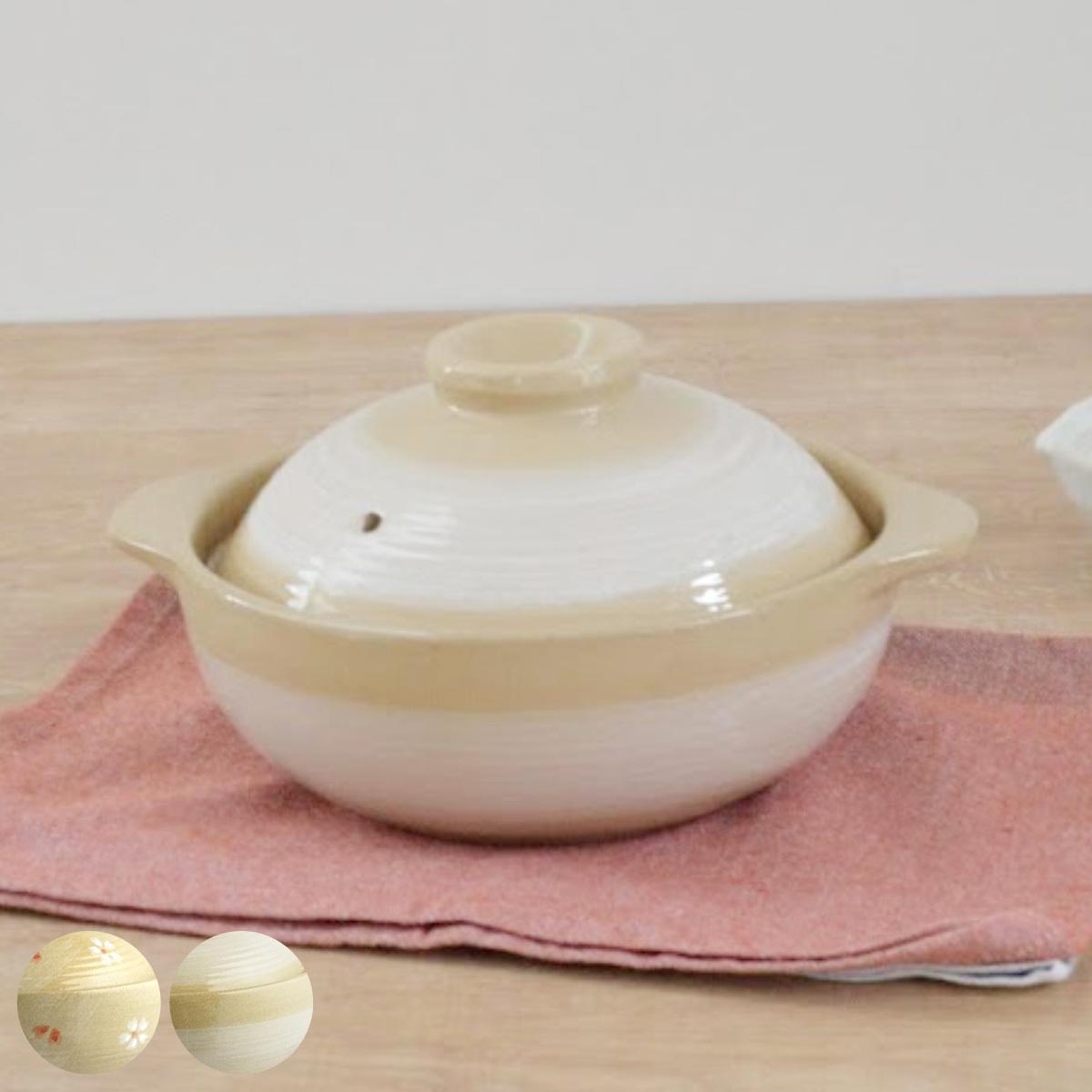 土鍋28.5✕12 土鍋 21cm ガス火専用 ふきこぼれにくい土鍋 （ ガス火対応 ガス 両手