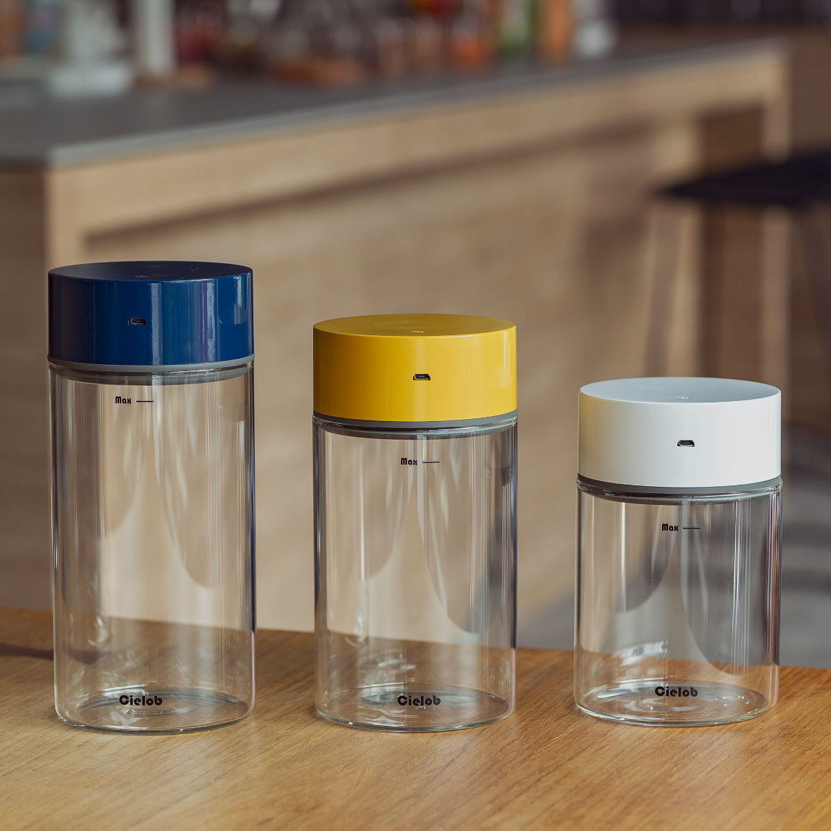 保存容器 700ml Cielob 自動真空キャニスター ラウンド （ セーロブ