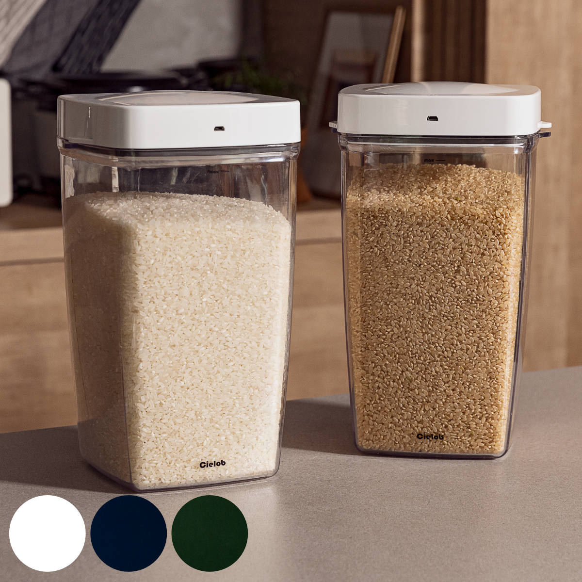 �ۑ��e�� 4L Cielob �����^��L���j�X�^�[ �X�N�G�A �i �Z�[���u �L���j�X�^�[ �^��ۑ��e�� ���e�� �^�� �ۑ� �����^�� ���� 4000ml �j