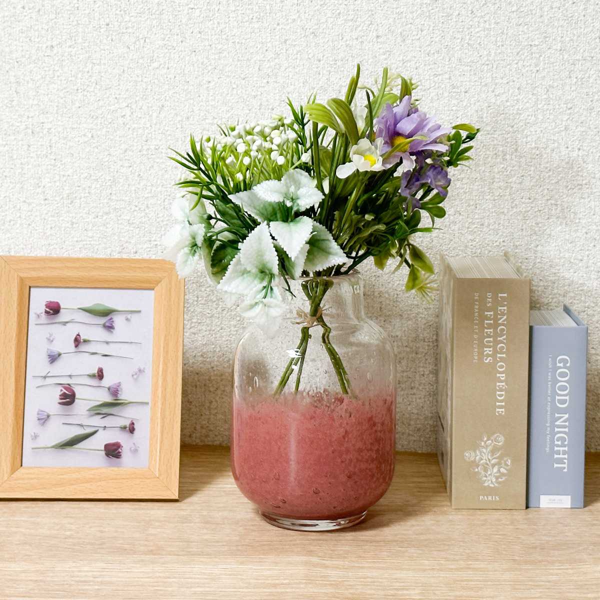 花瓶 DGボトル ガラス 直径10.5x高さ16 （ フラワーベース 花びん