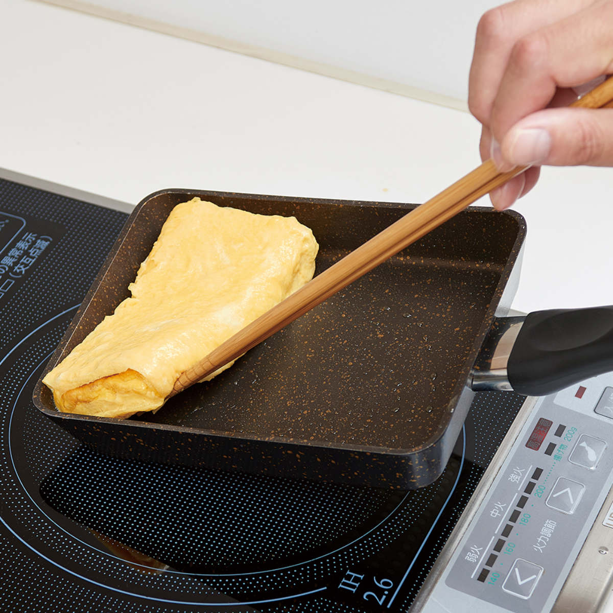 玉子焼き器 13×18cm IH対応 ゴールドマーブル （ ガス火対応 卵焼き器 玉子焼きフライパン エッグパン 卵焼き 玉子焼き フライパン ） | アイメディア | 02