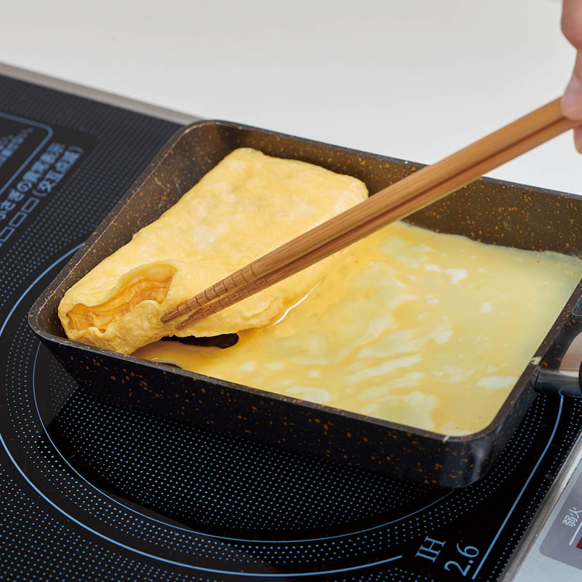 玉子焼き器 13×18cm IH対応 ゴールドマーブル （ ガス火対応 卵焼き器 玉子焼きフライパン エッグパン 卵焼き 玉子焼き フライパン ） | アイメディア | 03