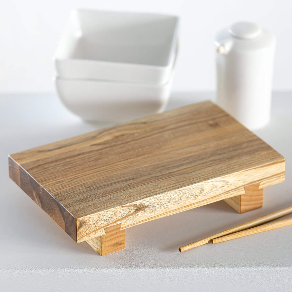 寿司下駄 L 22cm SUSHIGETA 天然木 （ 寿司盛り台 寿司ゲタ 盛台 盛り