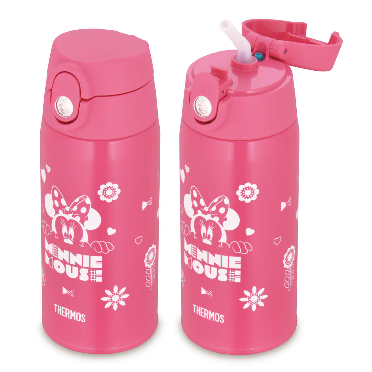 THERMOS（サーモス） 水筒 600ml 2way ストロー コップ ミッキーマウス