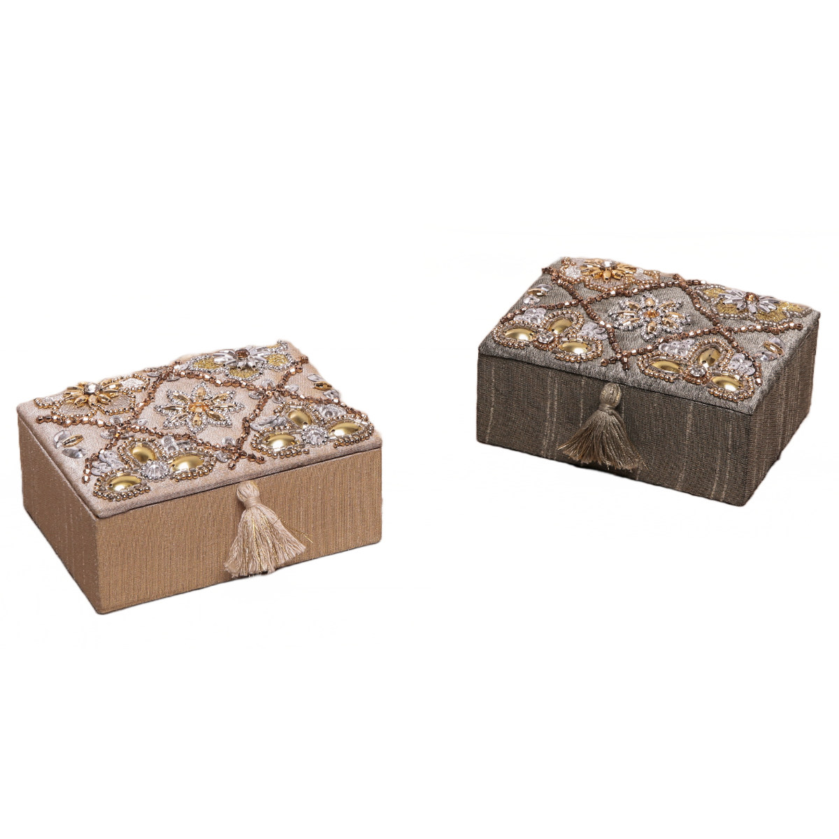 ジュエリーボックス ビーズ 刺繍 ケース ( ...の詳細画像3