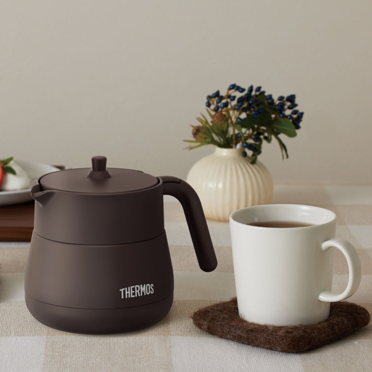 THERMOS（サーモス） ティーポット 真空断熱 450ml TTE-450 ステンレス