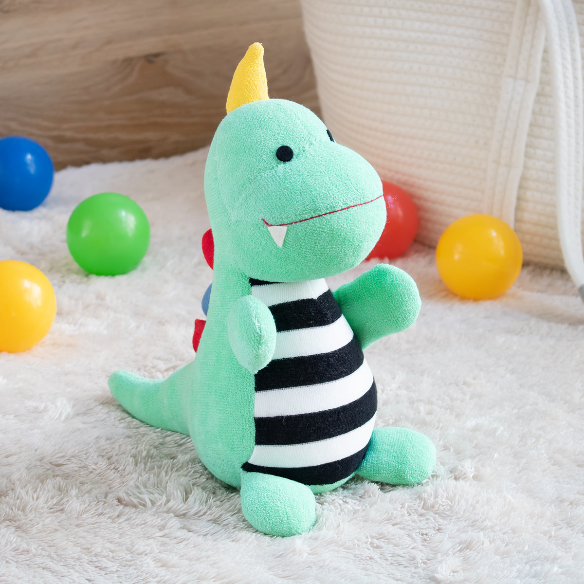 ぬいぐるみ きょうりゅう ベビー 日本製 （ 綿100％ 知育玩具 玩具 ふわふわ 子供 ベビートイ ）