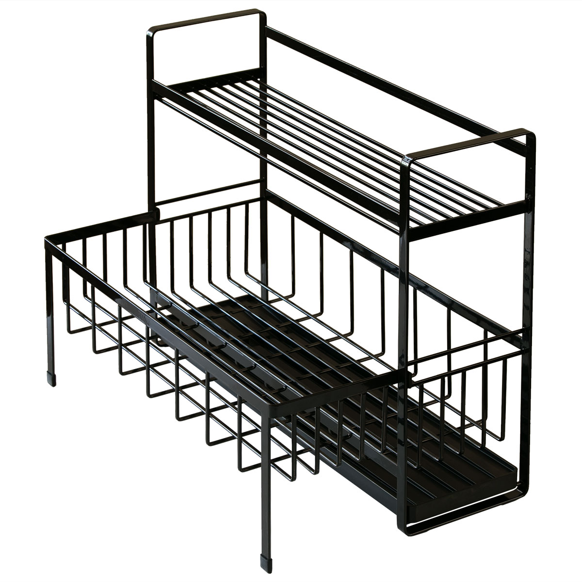 tower 特典付き 山崎実業 水切りラック スペース広がる 伸縮 2段