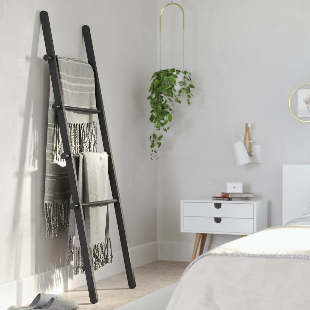 Umbra（アンブラ） リーナ ラダーラック ハンガーラック 幅51×高さ