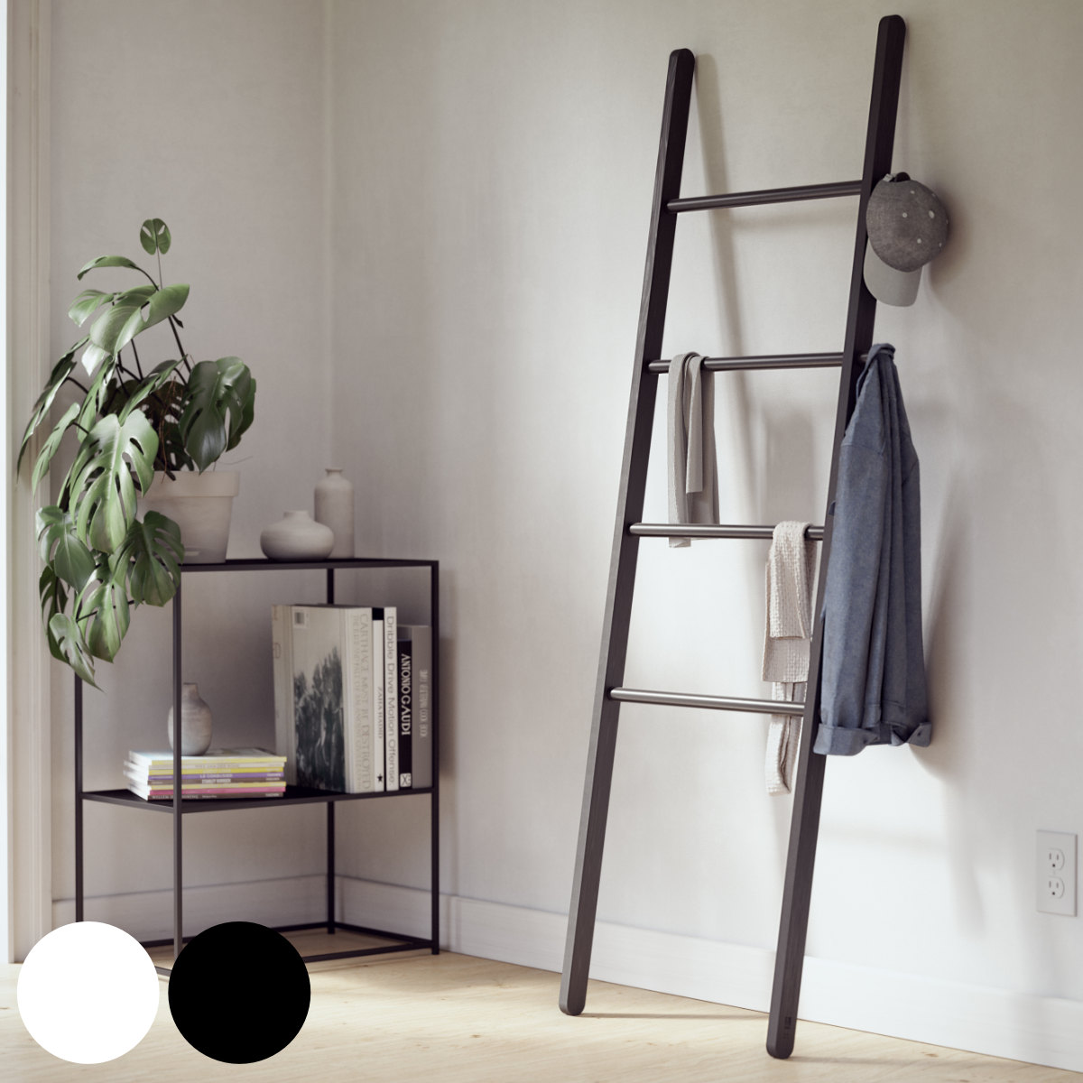Umbra（アンブラ） リーナ ラダーラック ハンガーラック 幅51×高さ