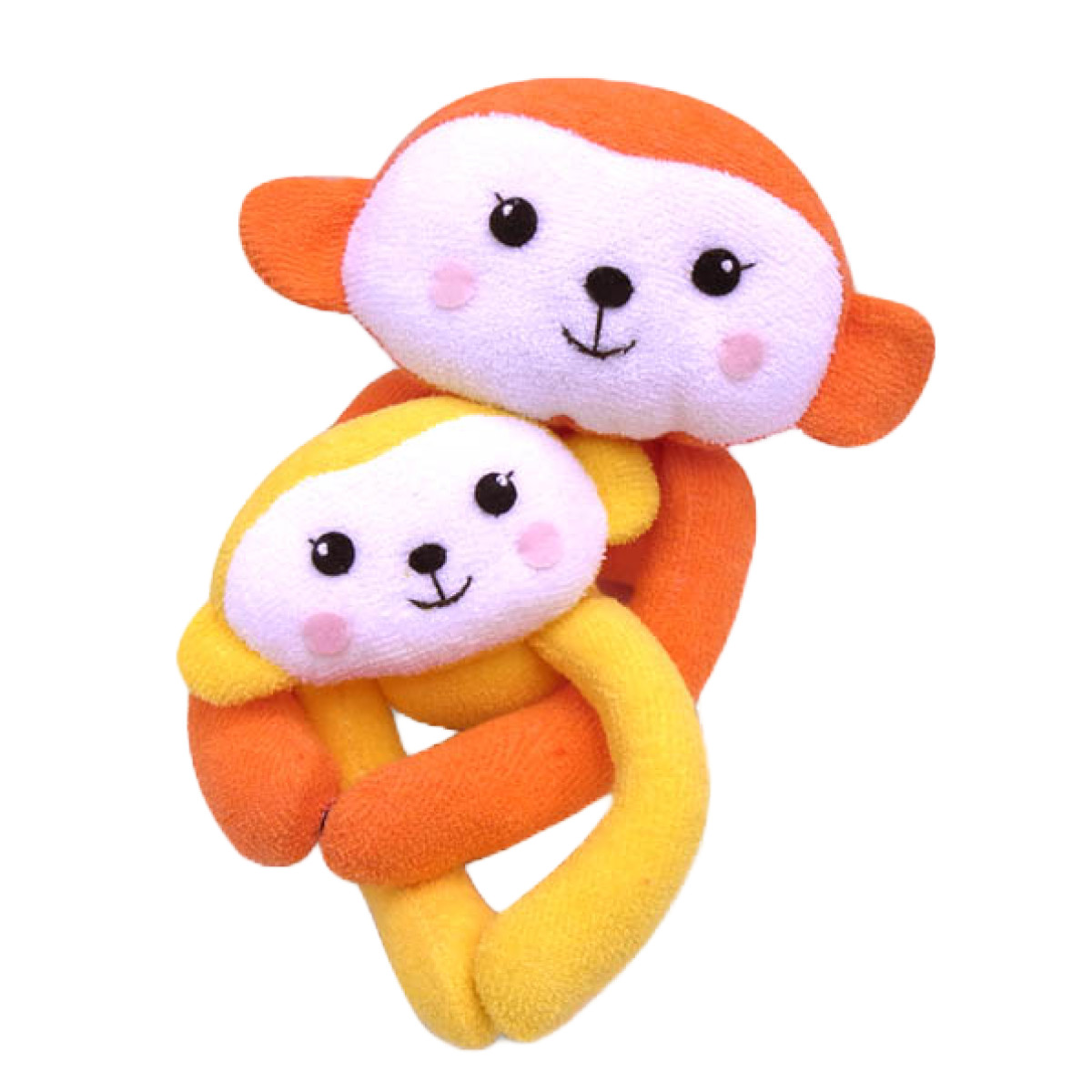 ぬいぐるみ もんちゃんとママ おもちゃ 赤ちゃん 日本製 （ 綿100％ 知育玩具 玩具 ふわふわ さる 動物 アニマル 子供 ベビー ）