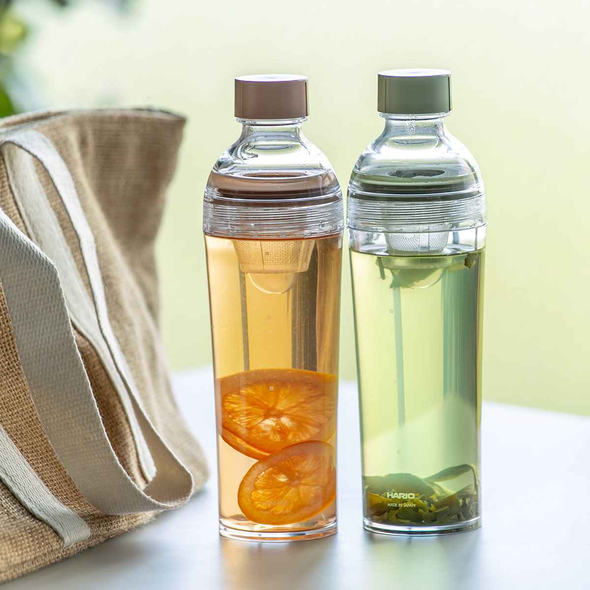 �n���I �t�B���^�[�C���{�g�� �|�[�^�u�� 400ml �v���X�`�b�N FIBP-40 �i HARIO �H��@�Ή� �␅�� ������ �����|�b�g ������ �␅�|�b�g �j