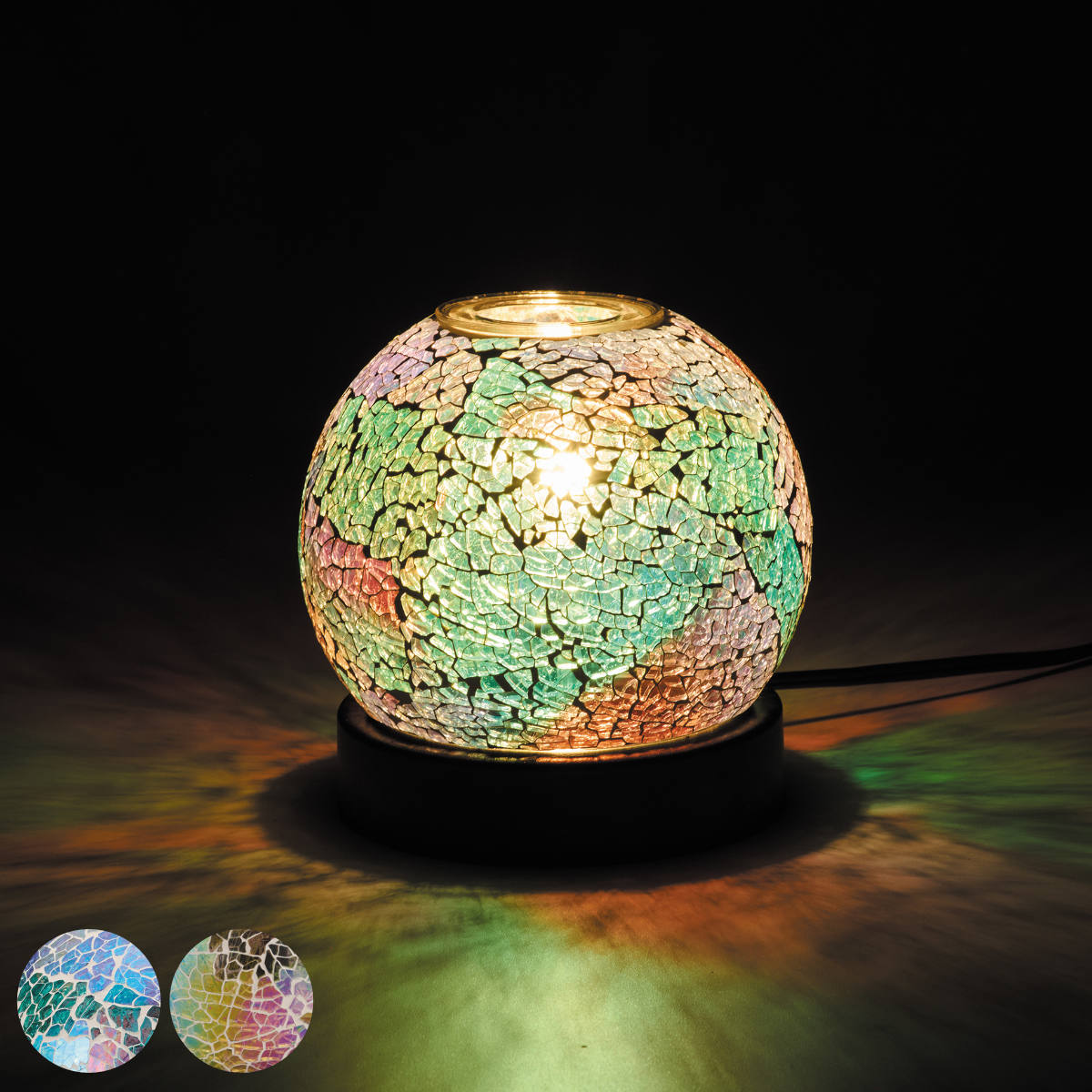 照明 アロマランプ モザイクランプ スフィア オーロラ （ ライト 間接照明 アロマライト デスクライト インテリアライト アロマ 卓上 インテリア おしゃれ ）